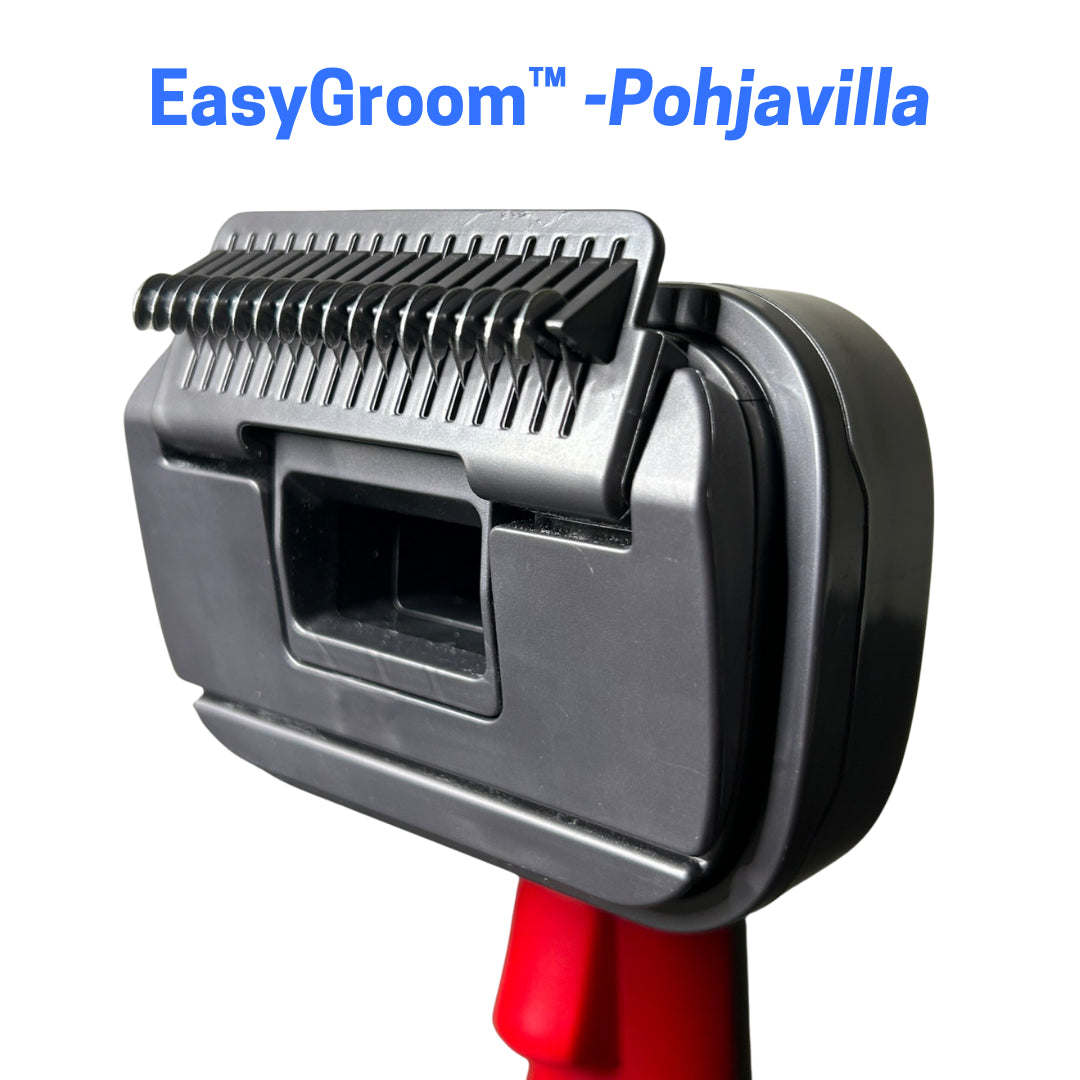 EasyGroom™ - 4 in 1 Imuriin sopiva Irtokarva- Ja Pohjavillaharjasetti, Sotkutonta Lemmikin Harjausta.